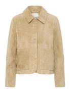 Ihlivia Ja Nahkatakki Beige ICHI