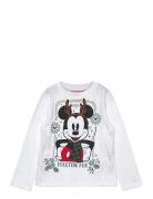 Tshirt Tops T-shirts Long-sleeved T-shirts White Mickey Mouse