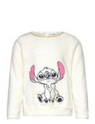 Sweats Tops Sweat-shirts & Hoodies Sweat-shirts Cream Lilo & Stitch