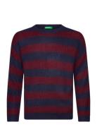 Sweater L/S Tops Knitwear Pullovers Navy United Colors Of Benetton