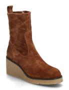 Missf25Bs Shoes Boots Ankle Boots Ankle Boots With Heel Brown UNISA