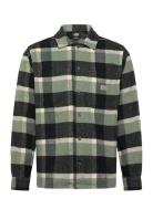 M Plaid Coaling Ls Shirt Tops Shirts Casual Green Dickies