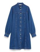 Mschrylan Elena Shirt Dress Lyhyt Mekko Blue MSCH Copenhagen