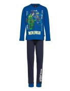 Lwagan 701 - Pyjamas Pyjamasetti Pyjama Blue LEGO Kidswear