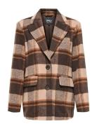 Onlimmy Life Check Blazer Otw Blazers Single Breasted Blazers Brown ON...