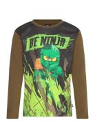 Lwtaffy 702 - T-Shirt L/S Tops T-shirts Long-sleeved T-shirts Green LE...