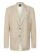 H-Hutson-Peak-252 Suits & Blazers Blazers Single Breasted Blazers Beig...