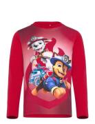 T-Shirt Ls Tops T-shirts Long-sleeved T-shirts Red Minymo