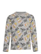 T-Shirt Ls Tops T-shirts Long-sleeved T-shirts Grey Minymo