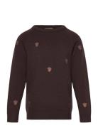 Benna Acorn Pullover Tops Knitwear Pullovers Brown Fliink