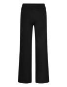 Wide Pants Bottoms Trousers Wide Leg Black Davida Cashmere