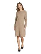 Bs Iselin Regular Fit Dress Polvipituinen Mekko Beige Bruun & Stengade