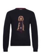 Harry Knit Crew Tops Knitwear Round Necks Navy Hackett London