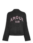 Amour Club Knit Tops Knitwear Jumpers Grey Noella