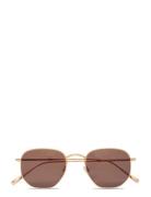 Lucca Gold Brown Aurinkolasit Gold Corlin Eyewear