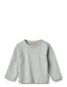 T-Shirt L/S Milo Tops T-shirts Short-sleeved Blue Wheat