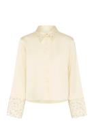 Kbcarmen Shirt Tops Shirts Long-sleeved Cream Karen By Simonsen