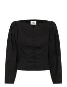 Kbclaudia Ls Shirt Tops Shirts Long-sleeved Black Karen By Simonsen