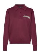 Cmveran-Polo Tops Knitwear Turtleneck Burgundy Copenhagen Muse