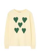 Hearts Yellow Dof Lonf Sleeve T-Shirt Tops T-shirts Long-sleeved T-shi...