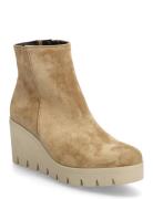 Wedge Ankle Boot Shoes Boots Ankle Boots Ankle Boots With Heel Beige G...