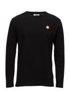 Mel Long Sleeve Tops T-shirts Long-sleeved Black WOOD WOOD