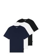 3 Pack Tee Tops T-shirts Short-sleeved Multi/patterned Wrangler