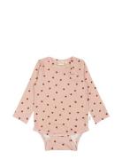Body L/S Printed Bodies Long-sleeved Pink Petit Piao