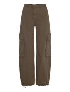 Cargo Trousers Bottoms Trousers Cargo Pants Khaki Green Weekday