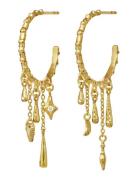Verona Earrings Accessories Jewellery Earrings Hoops Gold Maanesten