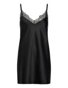 Sd Satin Lace Yöpaita Black Hunkemöller