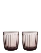 Raami Tumbler 26Cl Calluna 2Pc Home Tableware Glass Drinking Glass Pin...