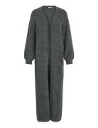 Vinynni Open L/S Long Knit Cardigan/Ln Tops Knitwear Cardigans Grey Vi...
