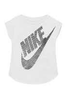 Girls Jumbo Futura Tee Tops T-shirts Short-sleeved White Nike