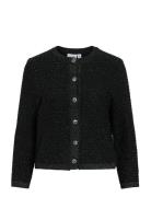 Vimalay O-Neck L/S Button Knit Cardigan Tops Knitwear Cardigans Black ...