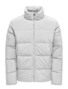 Onsglobal Puffer Jacket Cs Otw Vuorillinen Takki Topattu Takki Grey ON...