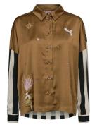 Numinzu Shirt Tops Shirts Long-sleeved Brown Nümph