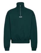 Wblee Half Zip Tops Sweat-shirts & Hoodies Sweat-shirts Green Woodbird