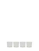 Kuki Glass - Pack Of 4 Home Tableware Glass Drinking Glass Nude OYOY L...