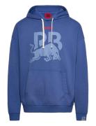 Hoodie Wash_01-Rb25 Tops Sweat-shirts & Hoodies Hoodies Blue HUGO