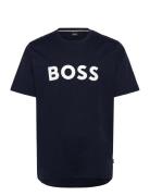 Tiburt 354 Tops T-shirts Short-sleeved Navy BOSS