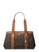 Lg Ew Tote Bags Top Handle Bags Brown Michael Kors