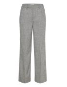 Darlton Bottoms Trousers Wide Leg Grey Reiss
