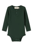 Body Ls Bodies Long-sleeved Green MarMar Copenhagen