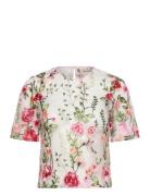 Fuschia Blouse Tops Blouses Short-sleeved Multi/patterned A-View