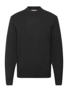 Cfandro 0247 Crew Neck Knit Tops Knitwear Round Necks Black Casual Fri...