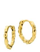 Hoop - Creoles Gold-Plated Accessories Jewellery Earrings Hoops Gold S...