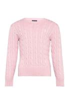 20/2 Cotton-Cable Cn-Tp-Swt Tops Knitwear Pullovers Pink Ralph Lauren ...