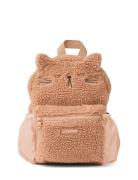 Andreas Pile Cat Backpack Accessories Bags Backpacks Beige Liewood