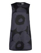 Siluetti Unikko Lyhyt Mekko Black Marimekko